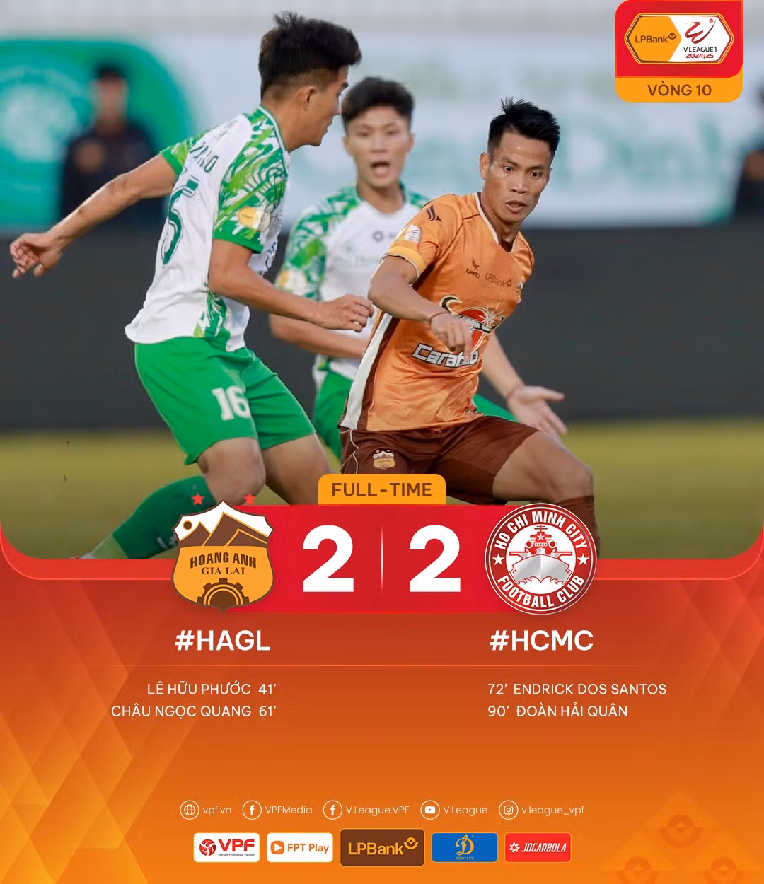 HAGL hòa CLB TP.HCM sau một trận đấu căng thẳng và gây tranh cãi ảnh 13