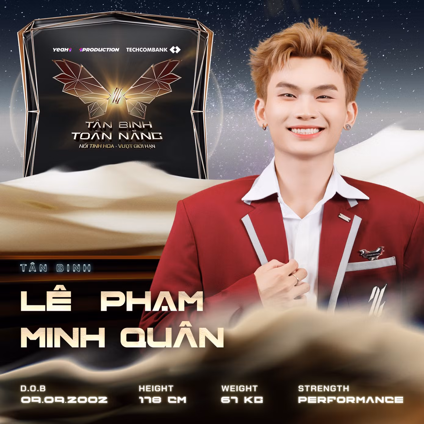 Minh Quân là thí sinh "nặng ký" trên đường đua debut. Nguồn ảnh: BTC.