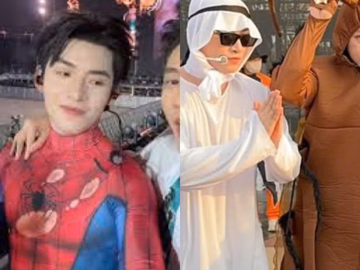 Hùng Huỳnh từ Spider-man biến thành "người bộ tộc". Hùng Huỳnh từ Spider-man biến thành "người bộ tộc".