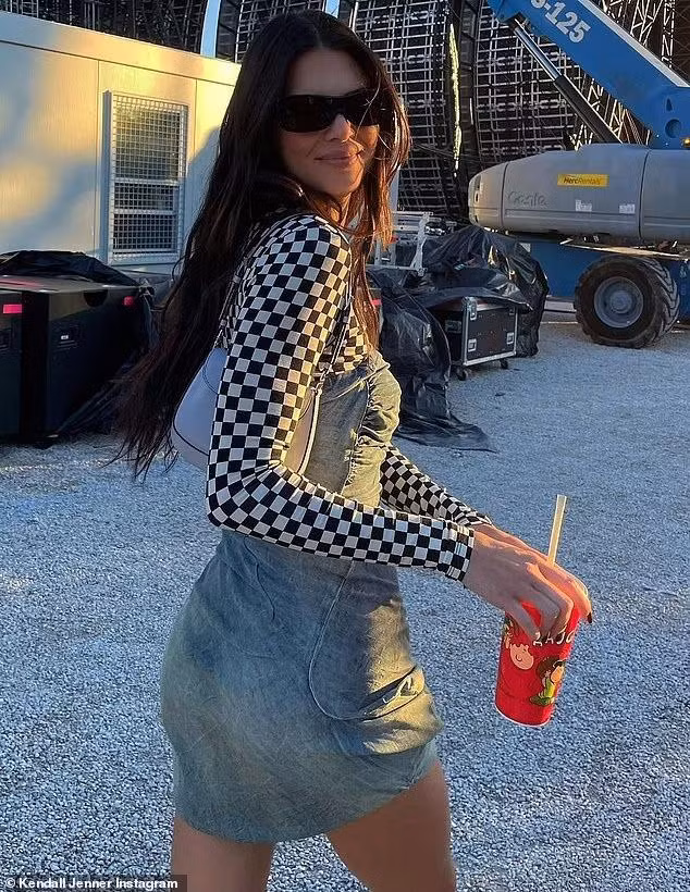 Kendall Jenner cũng dự lễ hội âm nhạc.
