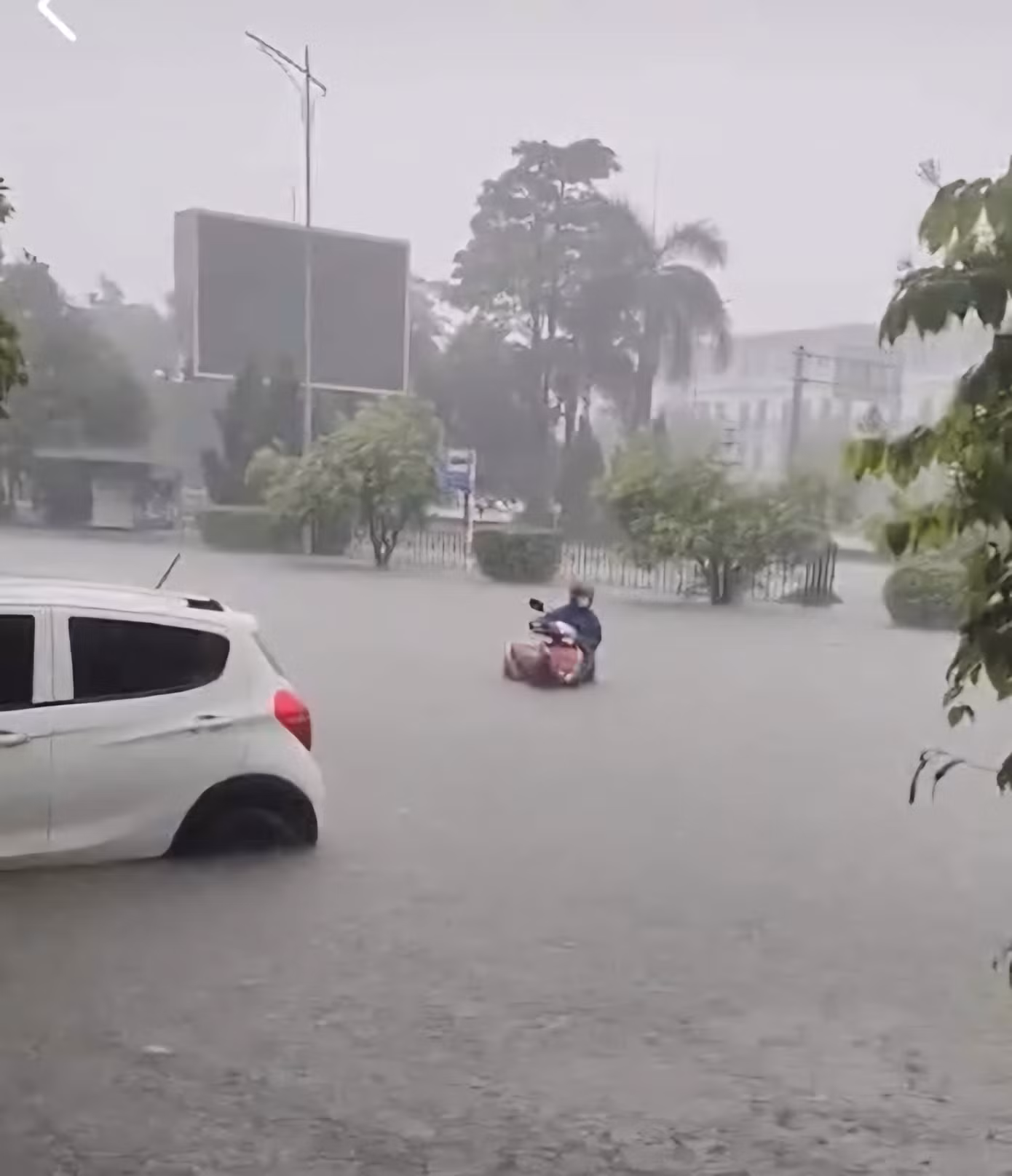 Đây chưa phải là lượng mưa kỷ lục của Quảng Ninh nhưng nhiều địa phương đã ngập sâu trong nước.