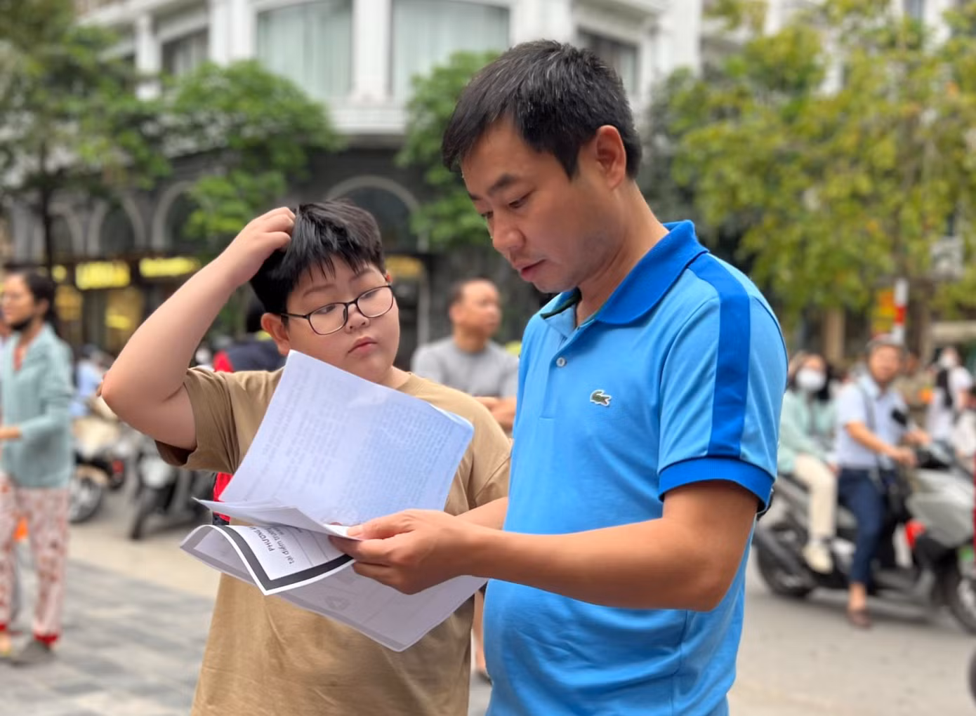 Học sinh dự kỳ thi tuyển sinh vào lớp 6 một trường tư ở Hà Nội năm học 2024-2025.