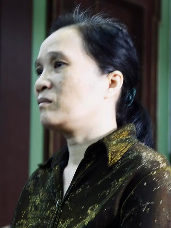 Vợ chồng Út Quyên tại phiên toà phúc thẩm ngày 3-3 - Ảnh: T.H.V