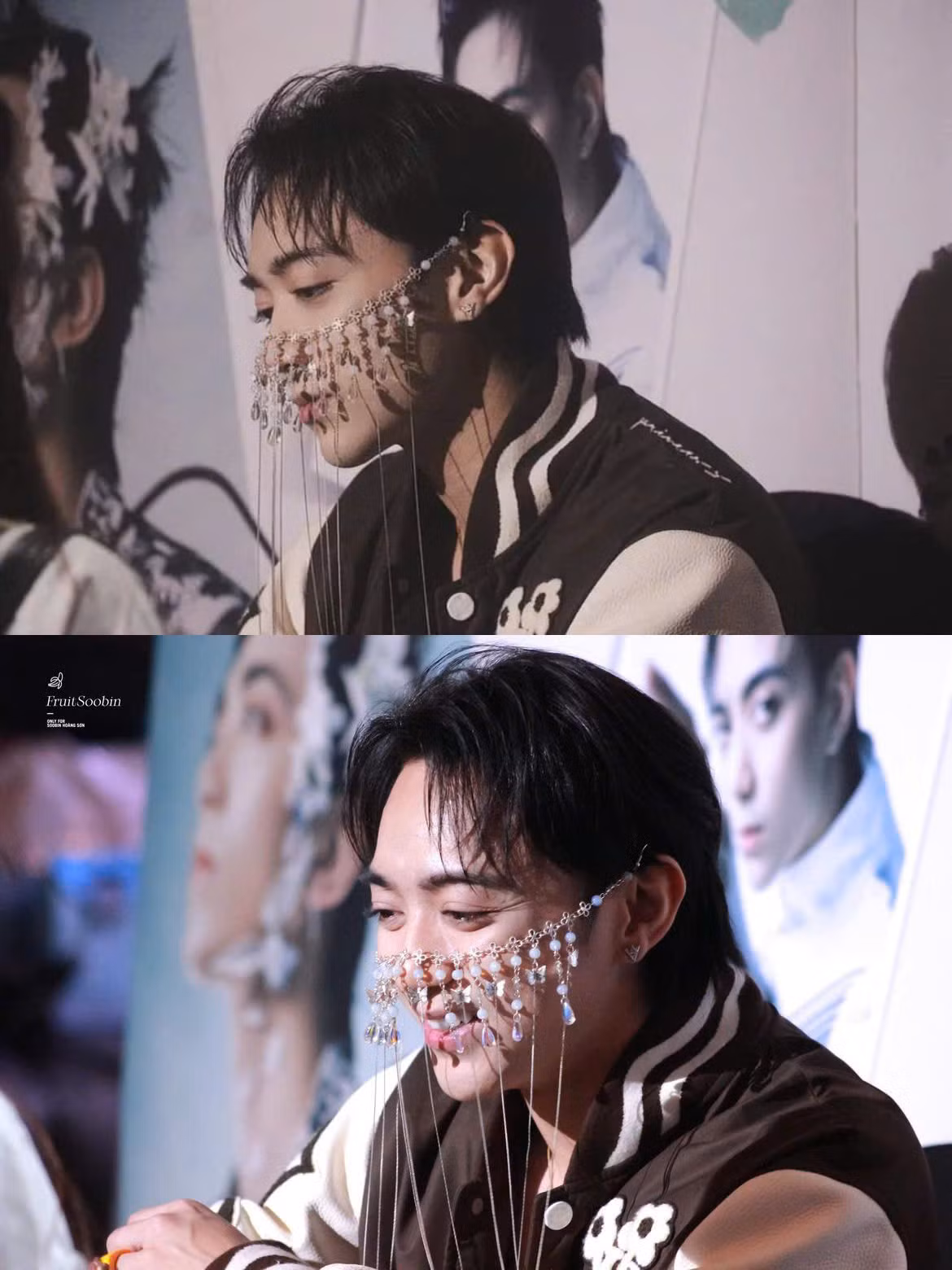 Soobin cũng từng gây sốt khi bắt trend face chain.