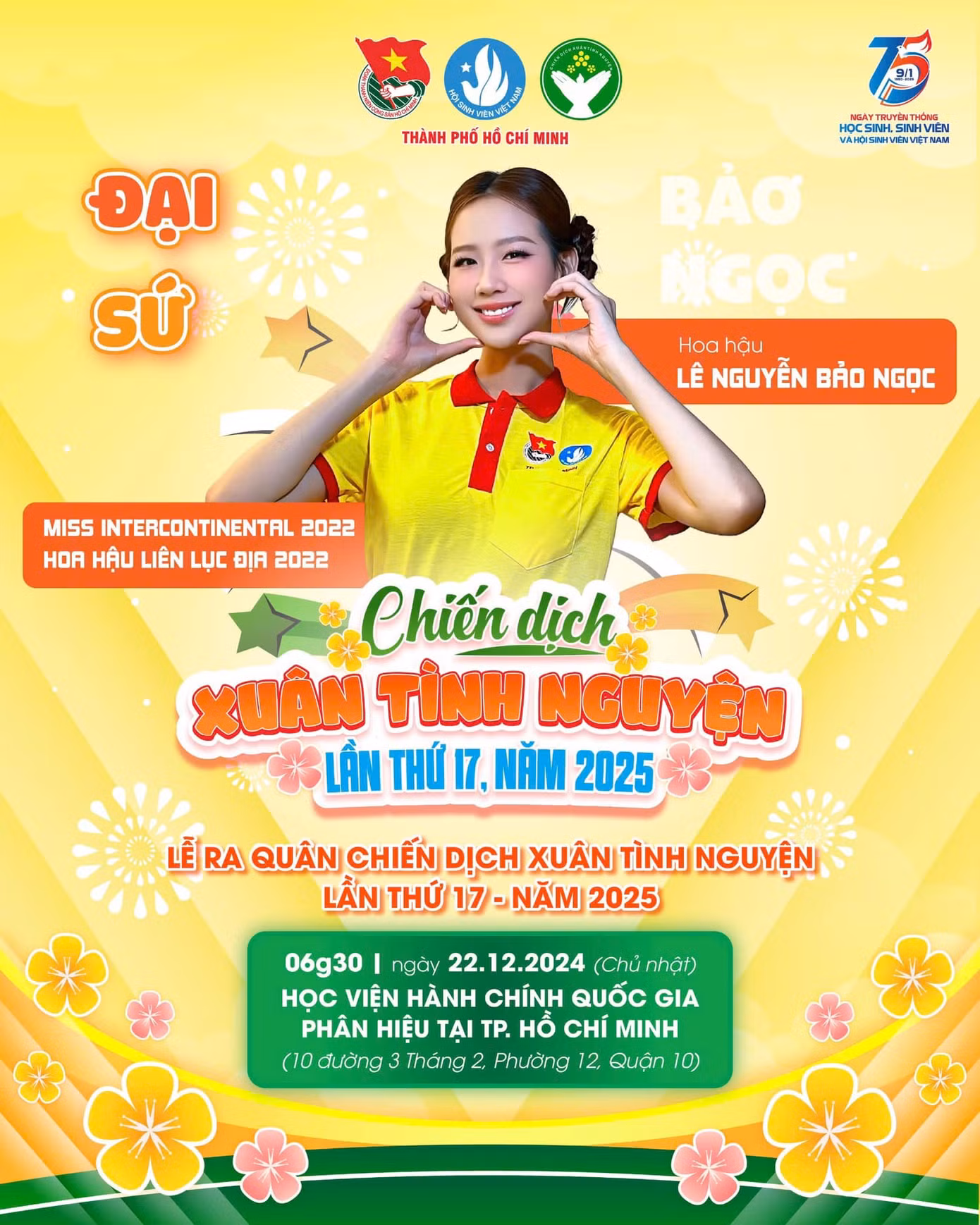 Ba nàng hậu quốc tế tham gia làm đại sứ cho chiến dịch Xuân tình nguyện 2025.