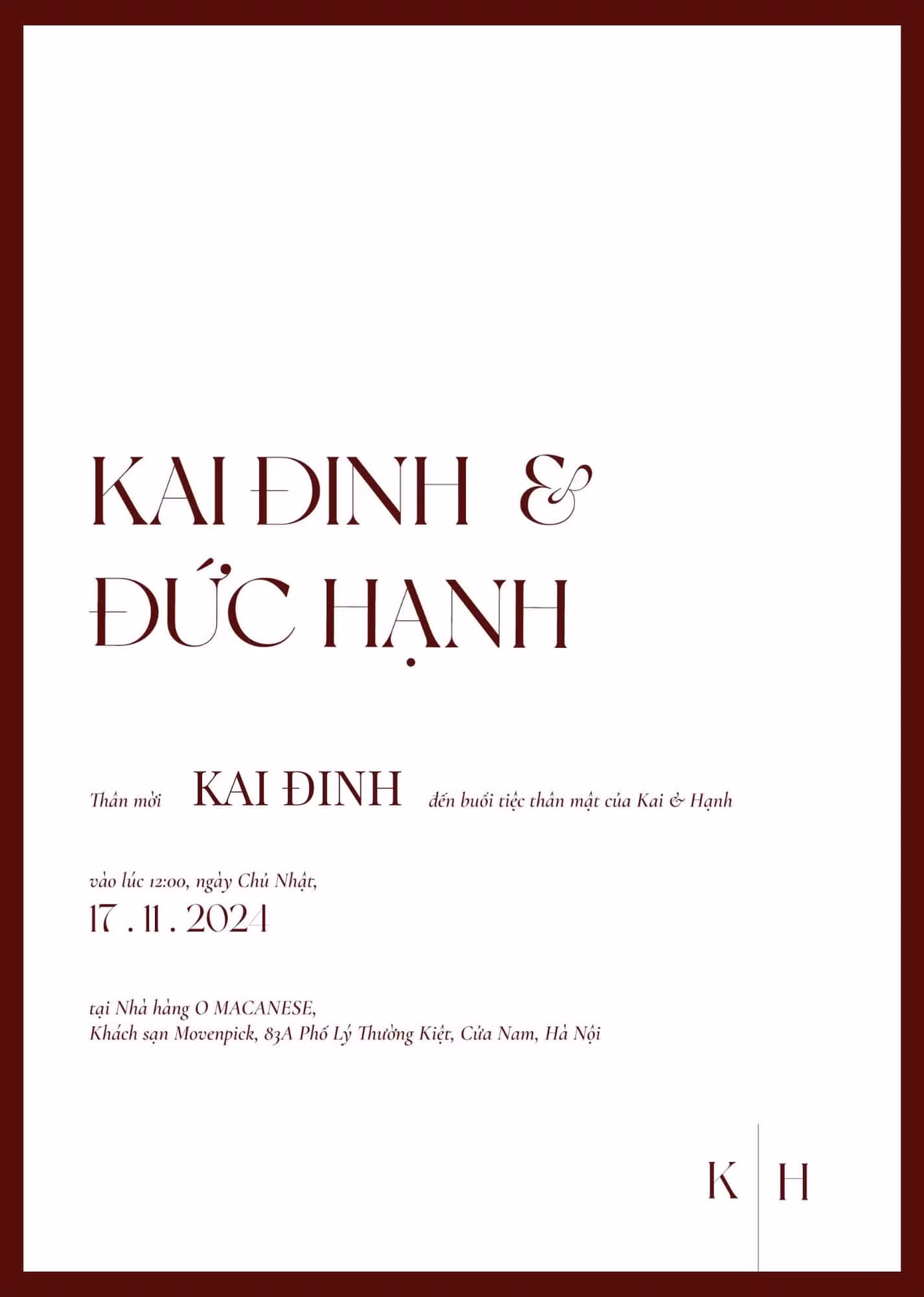 Kai Đinh báo tin vui theo phong cách độc lạ. Ảnh: FB Kai Đinh Kai Đinh báo tin vui theo phong cách độc lạ. Ảnh: FB Kai Đinh