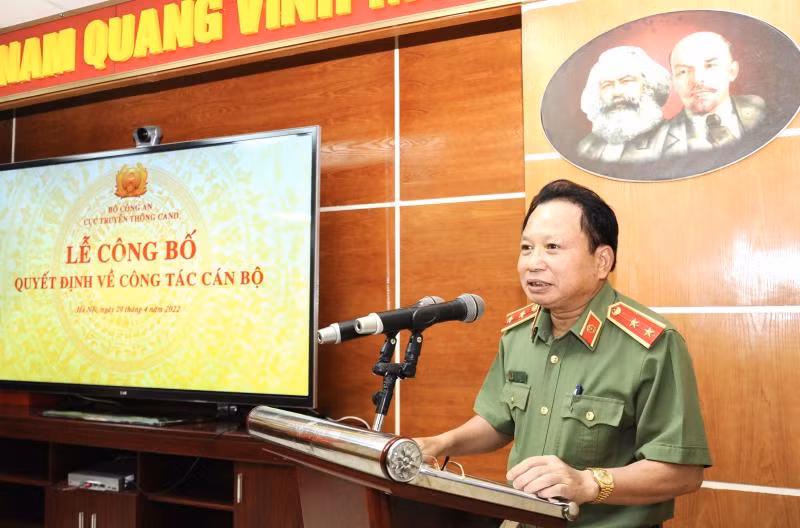 Trung tướng Mai Văn Hà phát biểu tại buổi lễ.