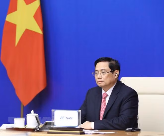Thủ tướng Phạm Minh Chính dự Hội nghị Cấp cao Á-Âu lần thứ 13. (Ảnh: Lâm Khánh/TTXVN) Thủ tướng Phạm Minh Chính dự Hội nghị Cấp cao Á-Âu lần thứ 13. (Ảnh: Lâm Khánh/TTXVN)