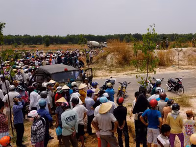Nơi người dân phát hiện thi thể nạn nhân
