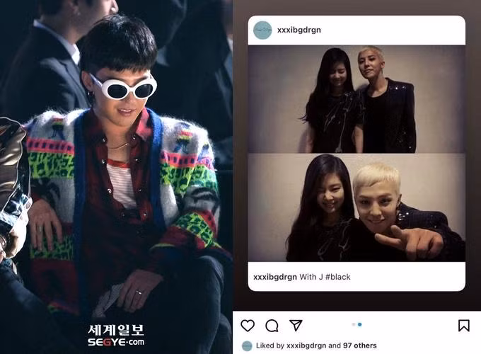 Trong khi đó, vào ngày 21/9, G-Dragon đã nhấn like bức ảnh chụp cùng Jennie 10 năm trước một lần nữa, và thổi bùng lên cuộc tranh luận 'gắt gao' trên cộng đồng mạng. G-Dragon và Jennie từng bị đồn hẹn hò trong quá khứ, và sau khi chia tay G-Dragon, tin đồn về mối quan hệ với thành viên BTS- V (tên thật là Kim Tae-hyung) cũng nổi lên, thu hút rất nhiều sự chú ý.