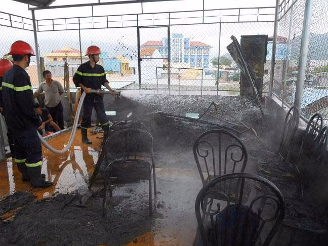 Hiện trường vụ hỏa hoạn