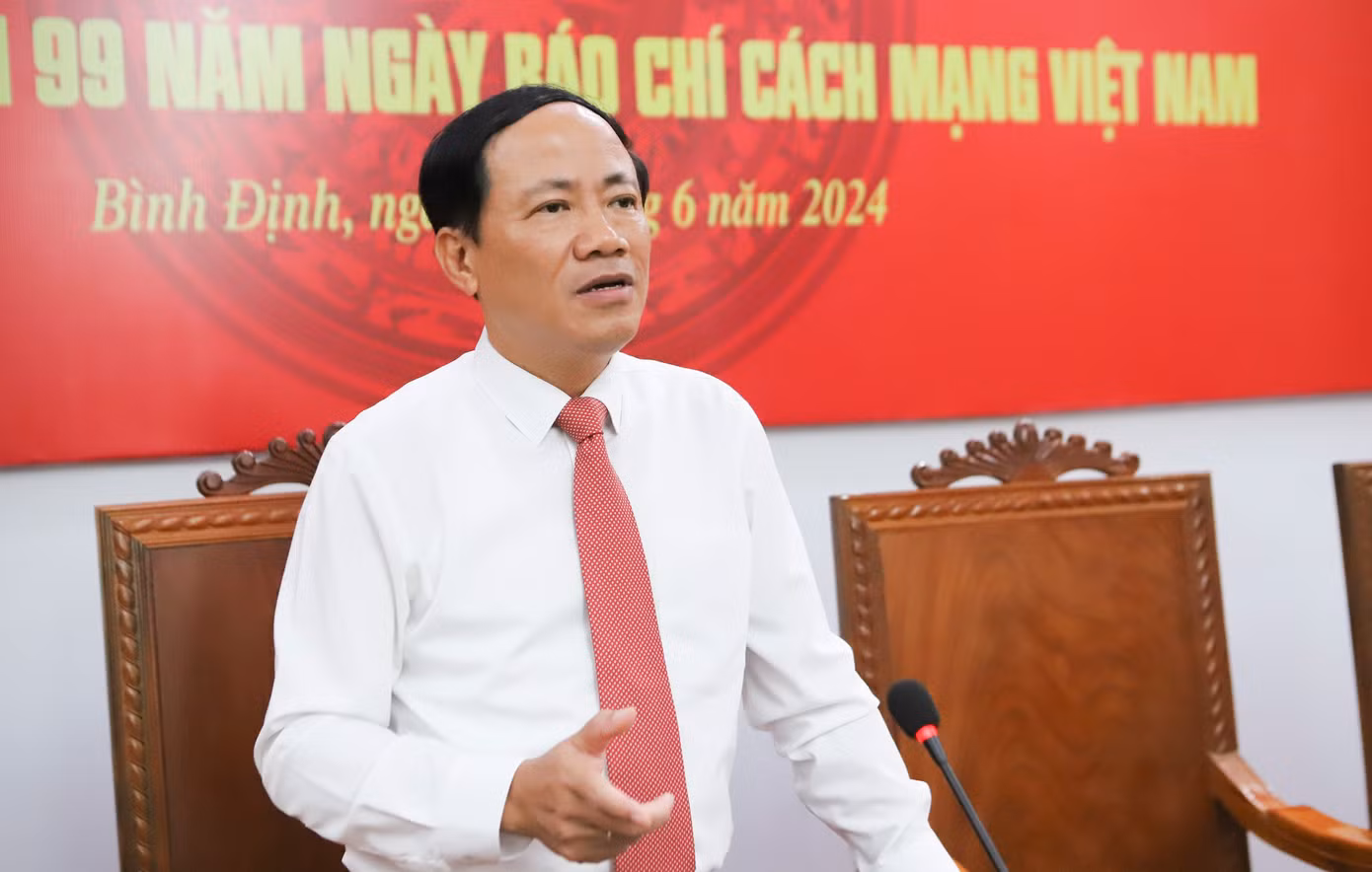 Chủ tịch UBND tỉnh Bình Định Phạm Anh Tuấn. Ảnh: Trương Định Chủ tịch UBND tỉnh Bình Định Phạm Anh Tuấn. Ảnh: Trương Định