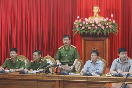 CA Hà Nội họp báo thông tin về vụ việc