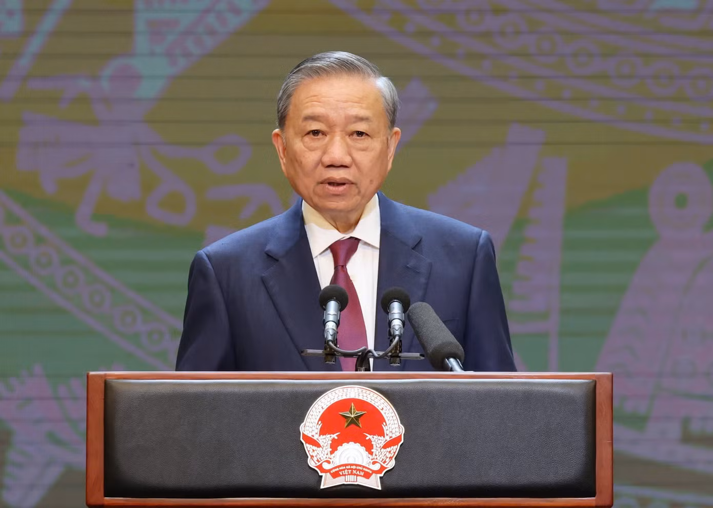 Tổng Bí thư, Chủ tịch nước Tô Lâm phát biểu tại lễ kỷ niệm. (Ảnh: Quang Phúc)