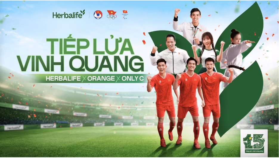 MV “Tiếp lửa vinh quang” là minh chứng sinh động nhất về sự đồng hành của Herbalife trong việc hỗ trợ dinh dưỡng khoa học cho các VĐV.