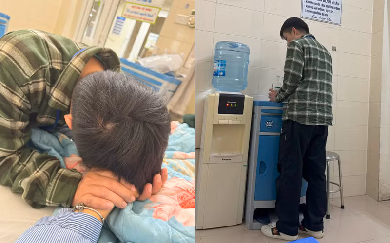 Hải tận tâm chăm sóc Huyền trong những ngày tháng cô nằm viện.