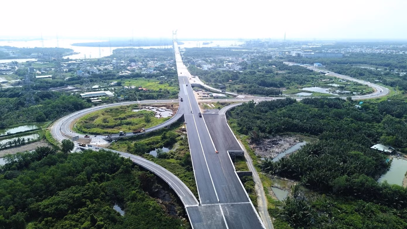 Cao tốc Bến Lức - Long Thành có chiều dài hơn 57km. Ảnh: VEC.