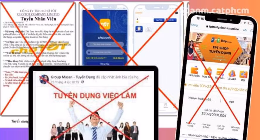 Công an khuyến cáo người dân có nhu cầu tìm việc nên liên hệ trực tiếp các công ty, doanh nghiệp trên các kênh chính thức. Công an khuyến cáo người dân có nhu cầu tìm việc nên liên hệ trực tiếp các công ty, doanh nghiệp trên các kênh chính thức.