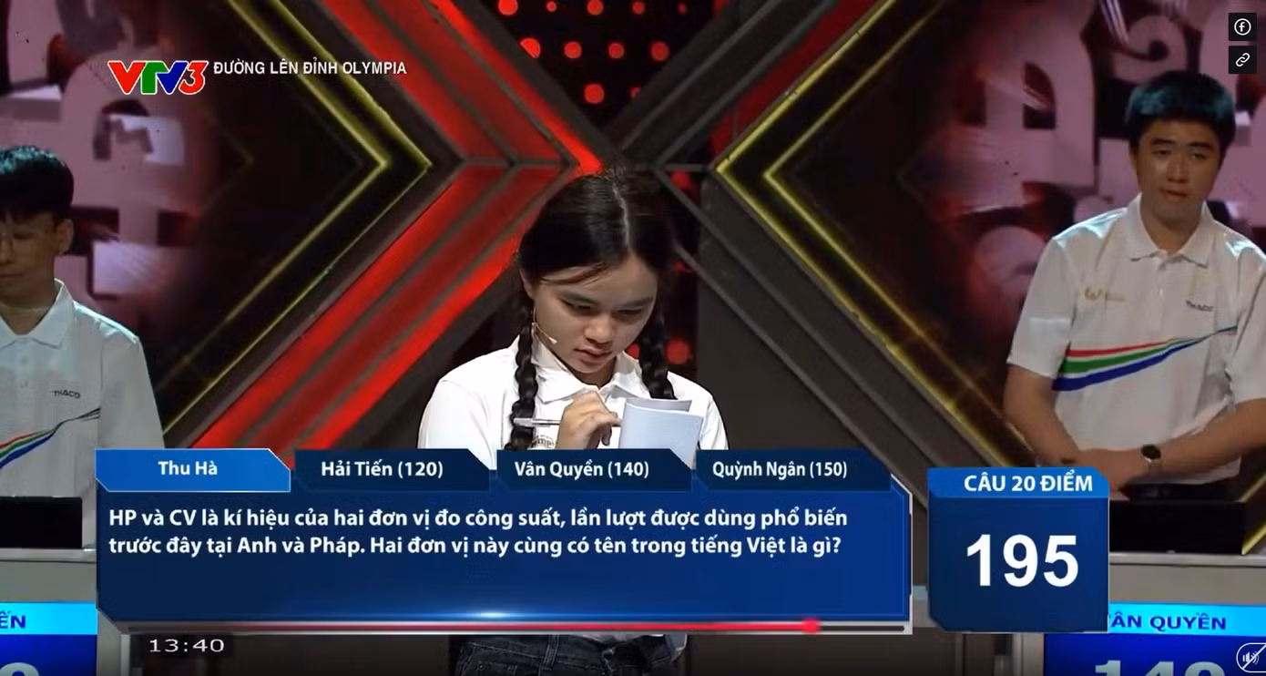 Thu Hà thừa thắng xông lên với số điểm cao.