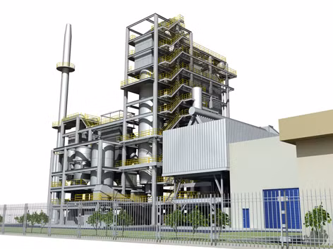 Phối cảnh dự án phát điện từ rác. Ảnh: Tú Anh