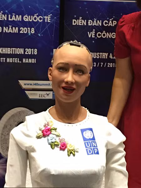 Muôn kiểu sắc thái biểu cảm thú vị của Robot công dân Sophia ảnh 8