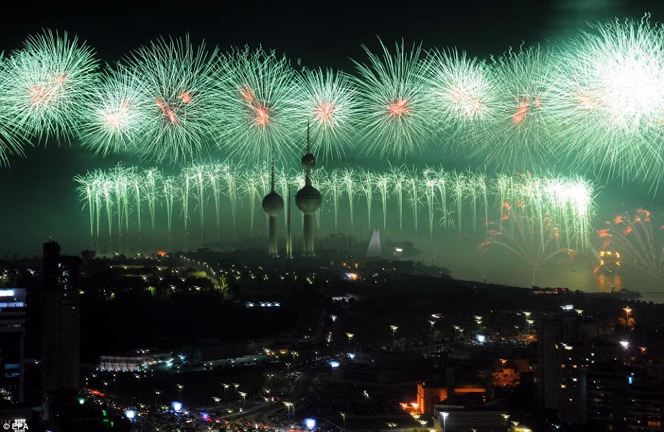 Tổng chi phí cho đêm pháo hoa của Kuwait là 15 tỷ USD