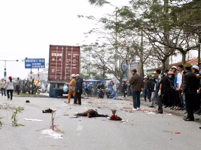 Hiện trường vụ tai nạn