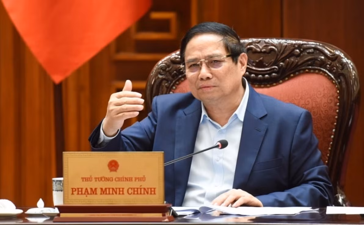 Thủ tướng Phạm Minh Chính phát biểu tại cuộc họp. Ảnh: Lại Hoa