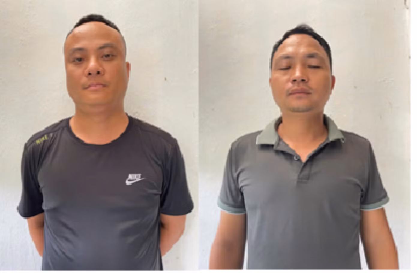 Hai đối tượng Tư, Luân. Ảnh CACC