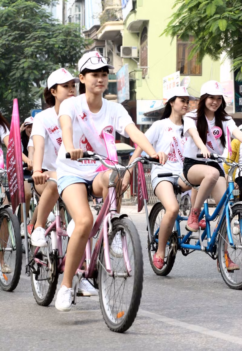 Nụ cười luôn có trên môi của các thí sinh