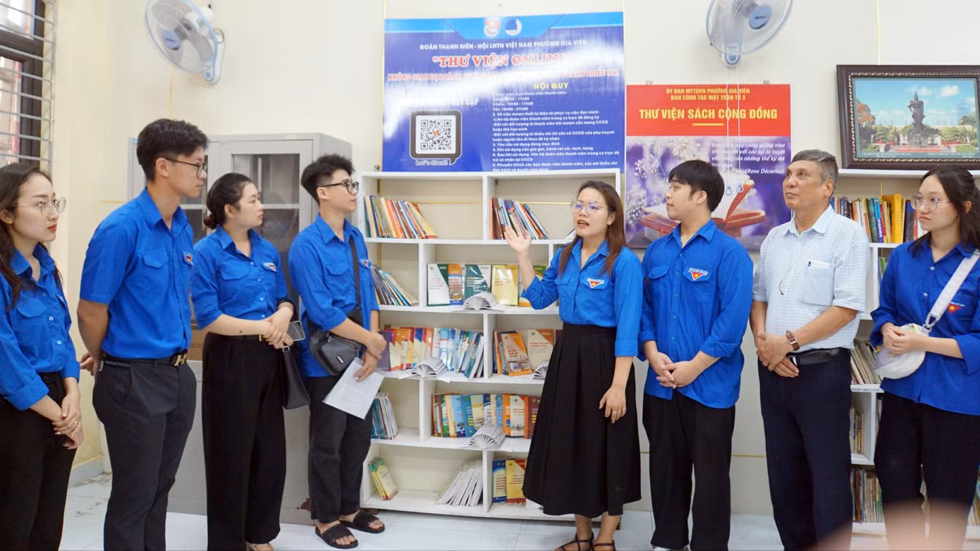 Mô hình "Thư viện online" tại phường Gia Viên (Ngô Quyền, Hải Phòng) ra mắt.