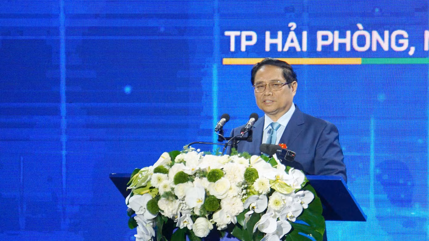Thủ tướng Phạm Minh Chính dự và phát biểu tại Ngày hội khởi nghiệp sáng tạo quốc gia 2024, tại TP Hải Phòng.