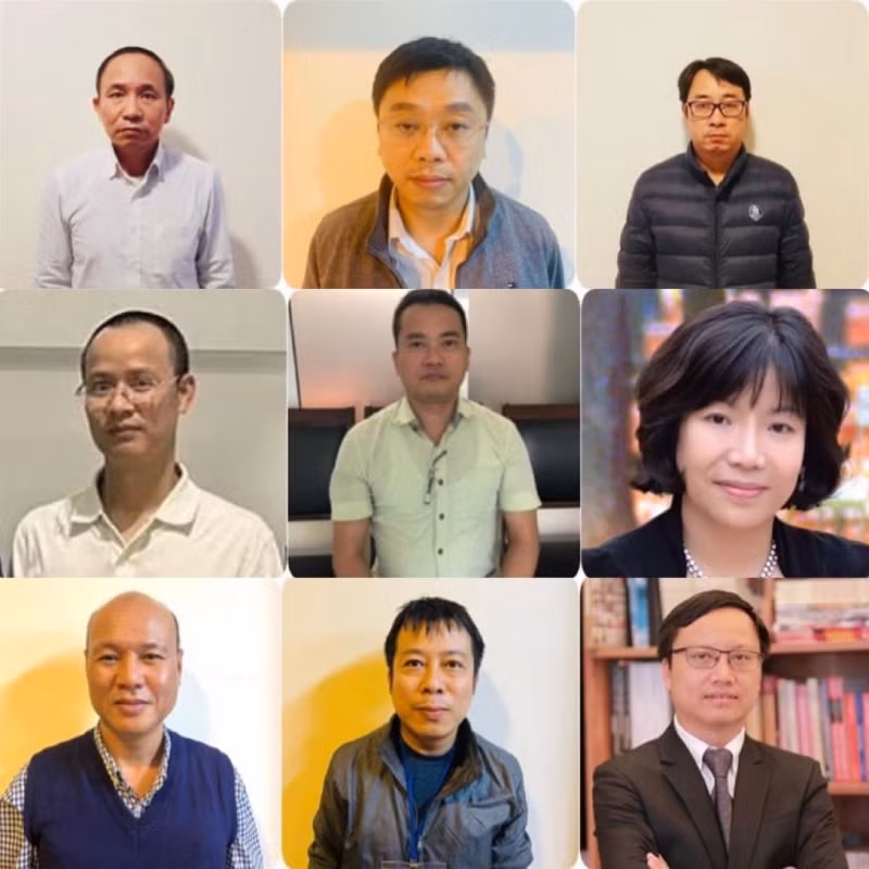 Một số bị can trong vụ án.