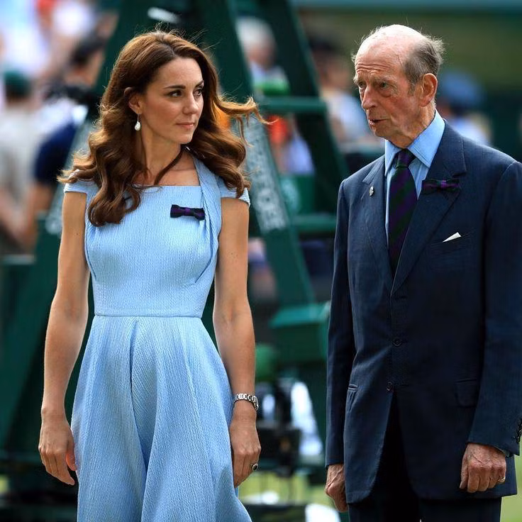 Kate Middleton và thân vương Edward - cựu chủ tịch AELTC.