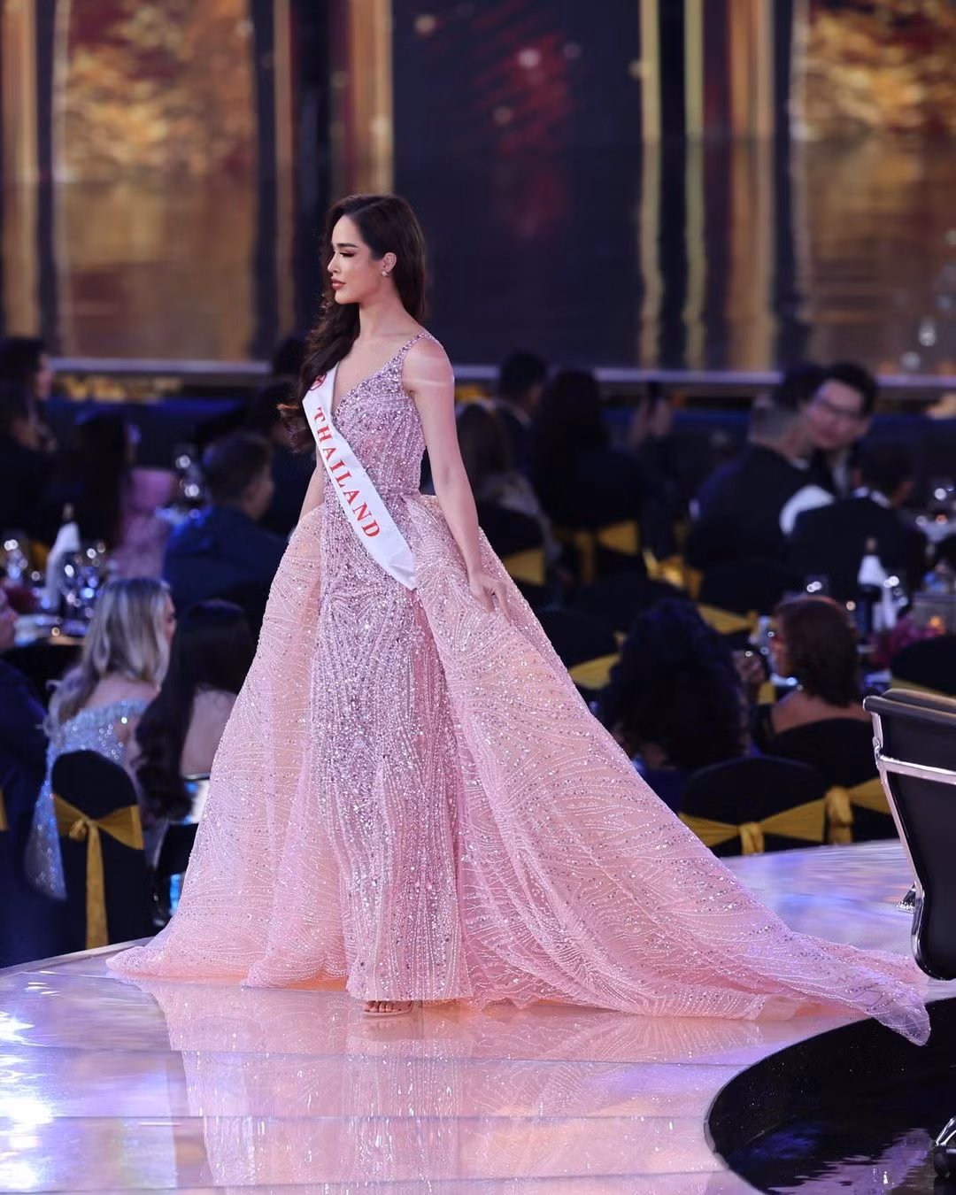 Tharina Botes trong chung kết Hoa hậu Thế giới 2024.