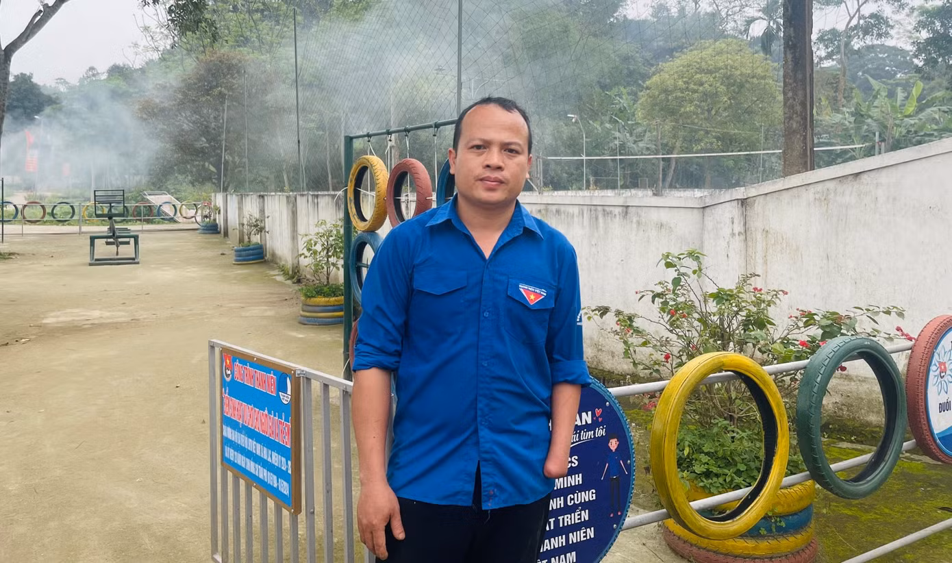 Anh Nguyễn Văn Quế - Bí thư Chi Đoàn thôn Thượng Lĩnh, xã Hoà Lạc, huyện Đức Thọ (Hà Tĩnh).