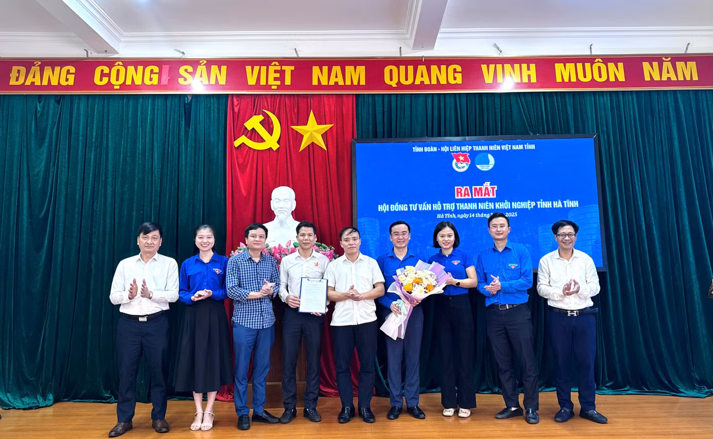Ra mắt Hội đồng tư vấn hỗ trợ thanh niên khởi nghiệp tỉnh Hà Tĩnh.