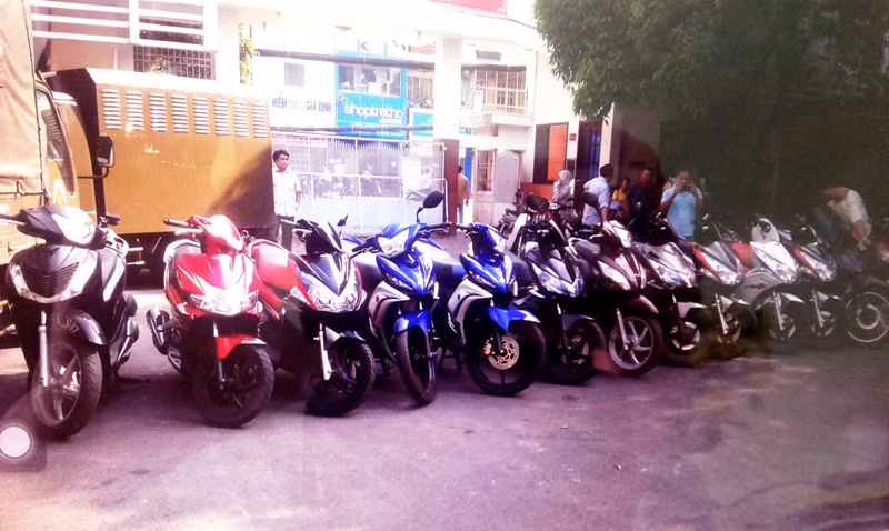công an thu hồi 13 xe gắn máy xịn các loại