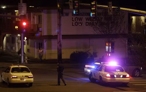 Khu chung cư Federal Way, phía nam thành phố Seattle, Washington, Mỹ, nơi xảy ra vụ nổ súng vào tối 21/4 (giờ Mỹ) .