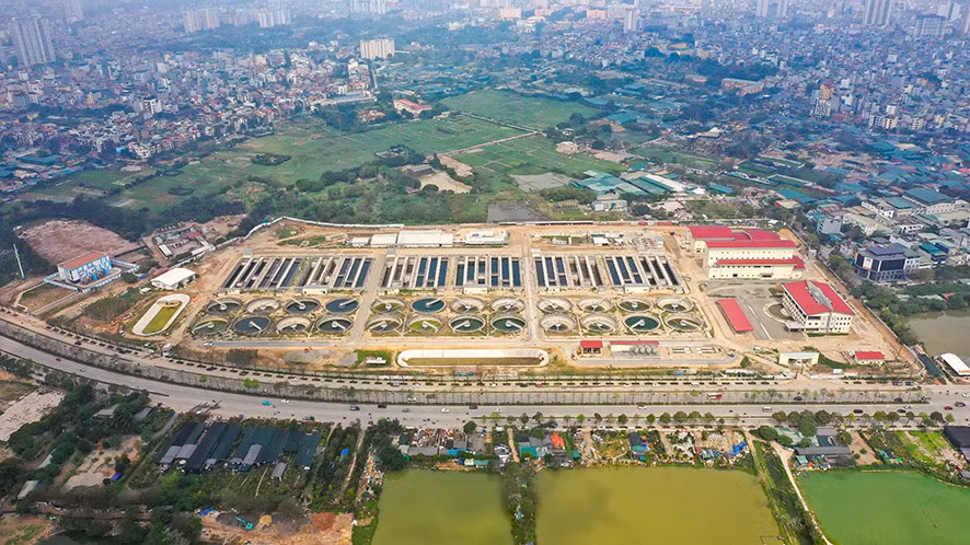 Toàn bộ nước thải sẽ được gom về Nhà máy xử lý nước thải Yên Xá để xử lý Toàn bộ nước thải sẽ được gom về Nhà máy xử lý nước thải Yên Xá để xử lý