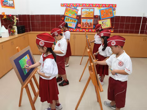 Giờ học của học sinh Trường Tiểu học Á Châu