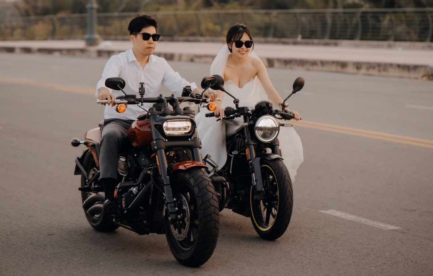 Cả hai hạnh phúc khi có được bạn đời cùng chung sở thích.