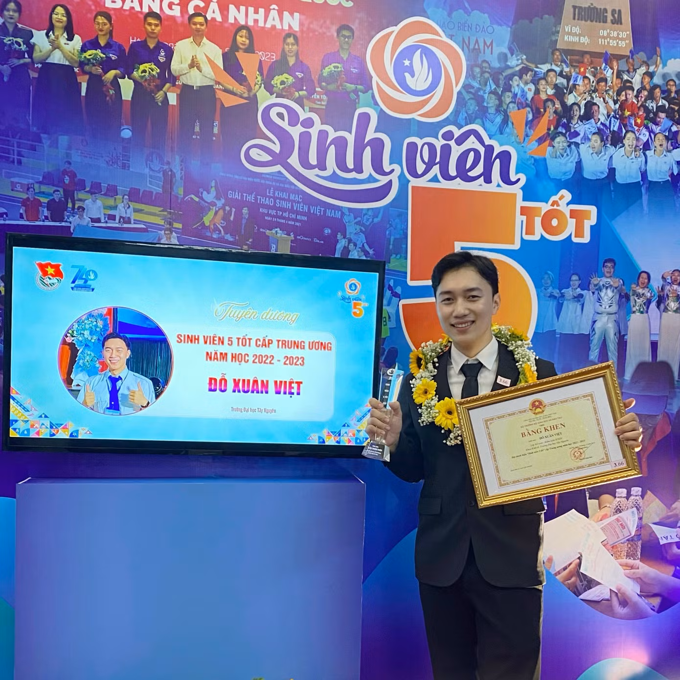 Đỗ Xuân Việt được Trung ương Hội Sinh viên Việt Nam tuyên dương danh hiệu “Sinh viên 5 tốt” Đỗ Xuân Việt được Trung ương Hội Sinh viên Việt Nam tuyên dương danh hiệu “Sinh viên 5 tốt”