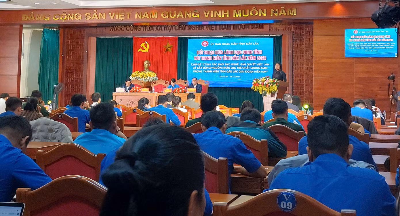 Thanh niên tỉnh Đắk Lắk tham gia hội nghị đối thoại. Thanh niên tỉnh Đắk Lắk tham gia hội nghị đối thoại.