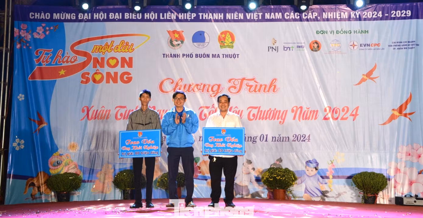 Thành Đoàn Buôn Ma Thuột tổ chức chương trình Xuân tình nguyện, Tết yêu thương năm 2024. Ban tổ chức trao 2 nguồn vốn khởi nghiệp cho thanh niên