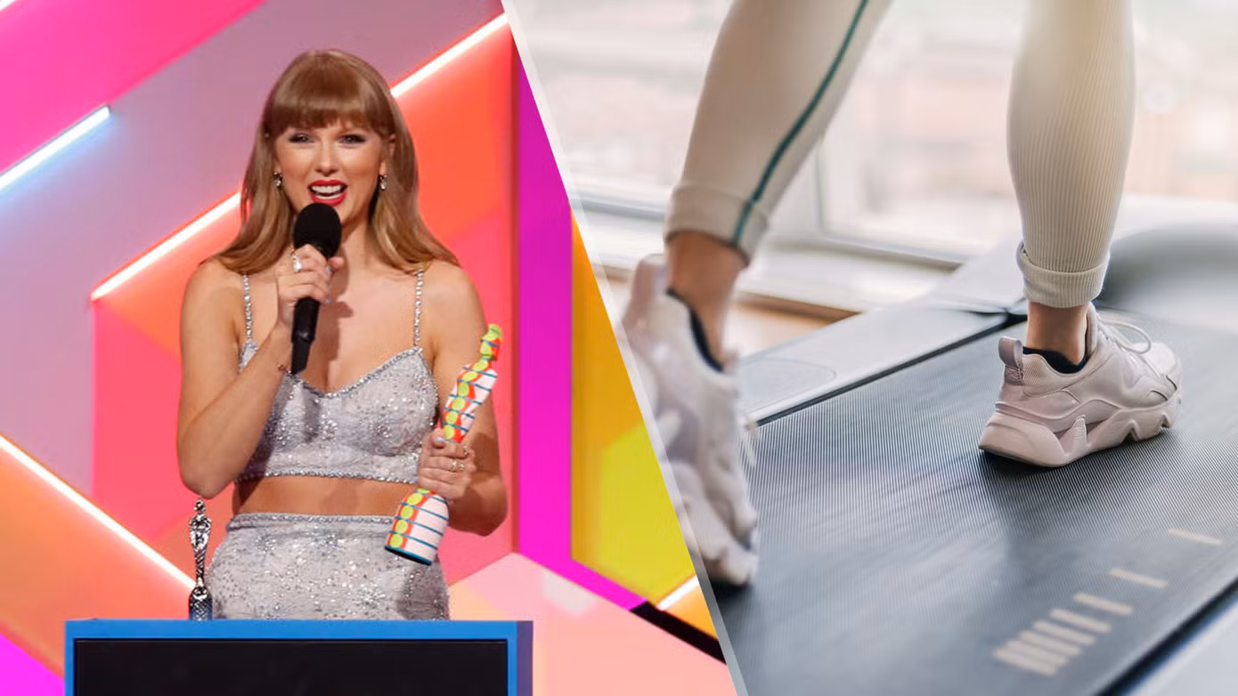 Taylor Swift ưa chuộng các bài tập cardio, trong đó có chạy bộ. Taylor Swift ưa chuộng các bài tập cardio, trong đó có chạy bộ.