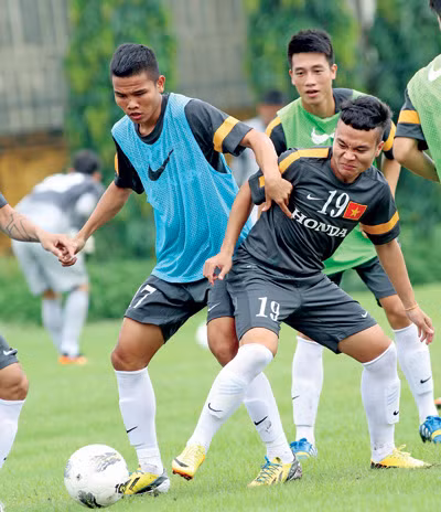 Các cầu thủ U23 Việt Nam tích cực chuẩn bị cho BTV Cup khởi tranh cuối tuần này. ảnh: VSI