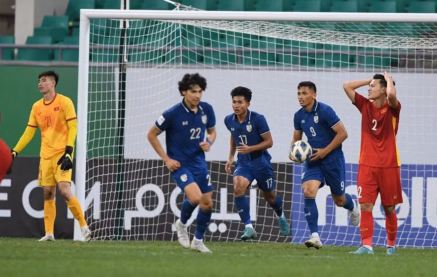 U23 Thái Lan thi đấu rời rạc trước U23 Việt Nam. Ảnh: AFC