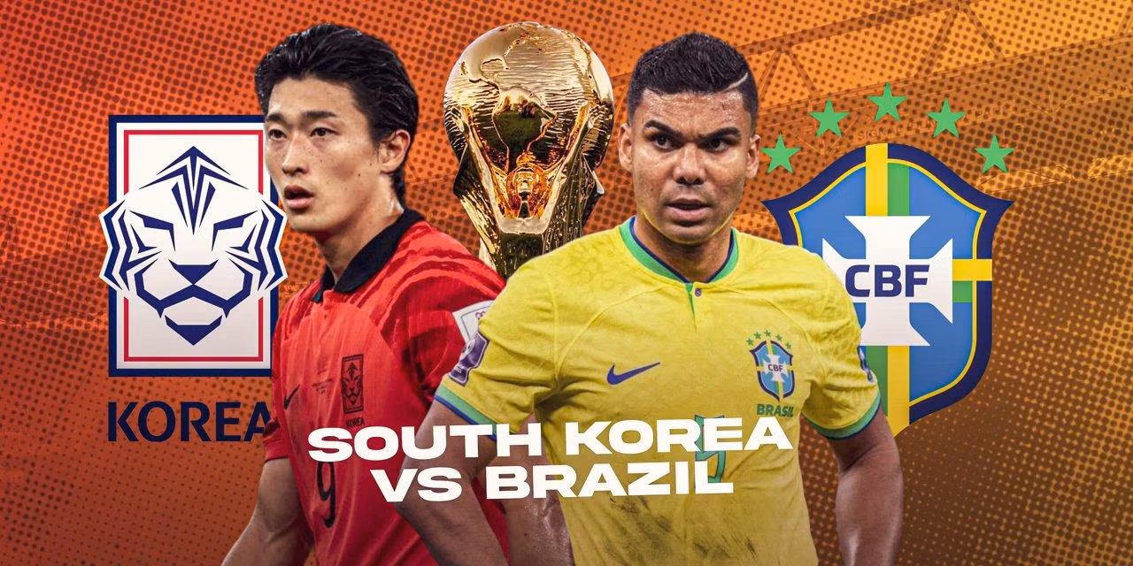 Tuyển Hàn Quốc không có cửa tạo ra bất ngờ trước Brazil