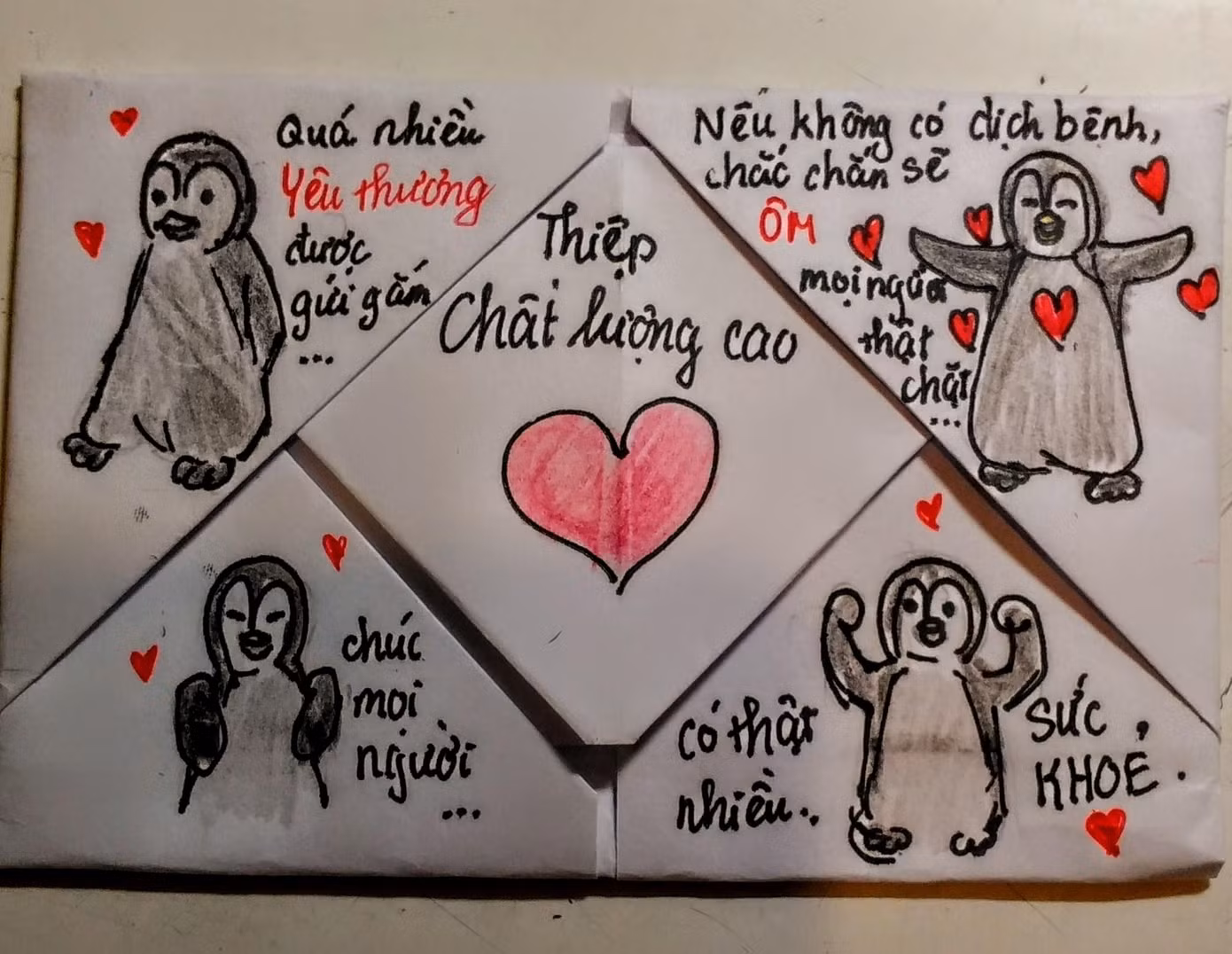 Cùng nhau làm những tấm thiệp với thông điệp nhắn gửi ý nghĩa